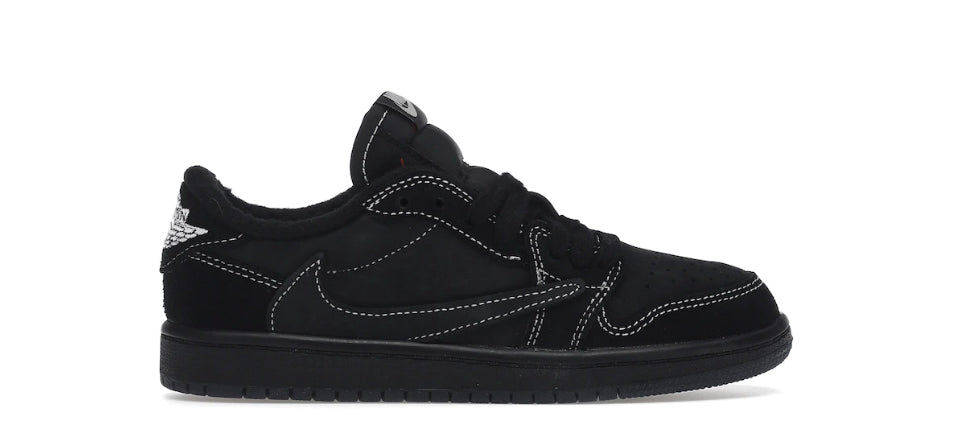 Pre-School Air Jordan 1 Low OG SP“Travis Scott Black Phantom