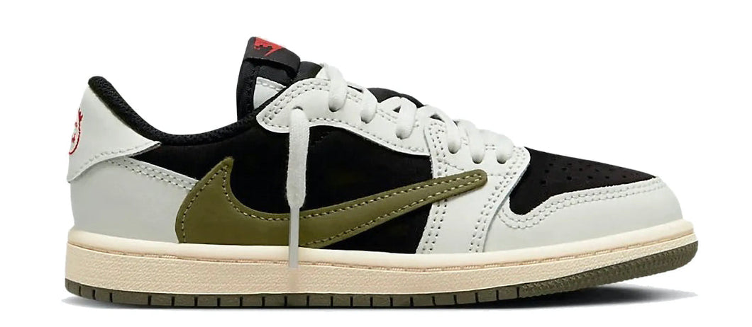 Pre-School Air Jordan 1 Low OG SP“Travis Scott Olive