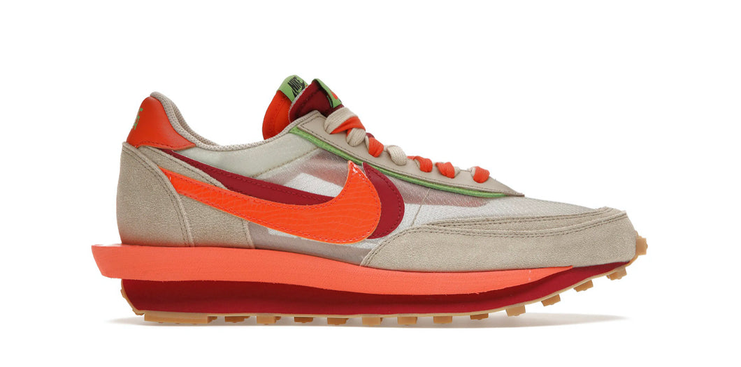 Nike LD Waffle Sacai Clot “Kiss of Death Net Orange Blaze”