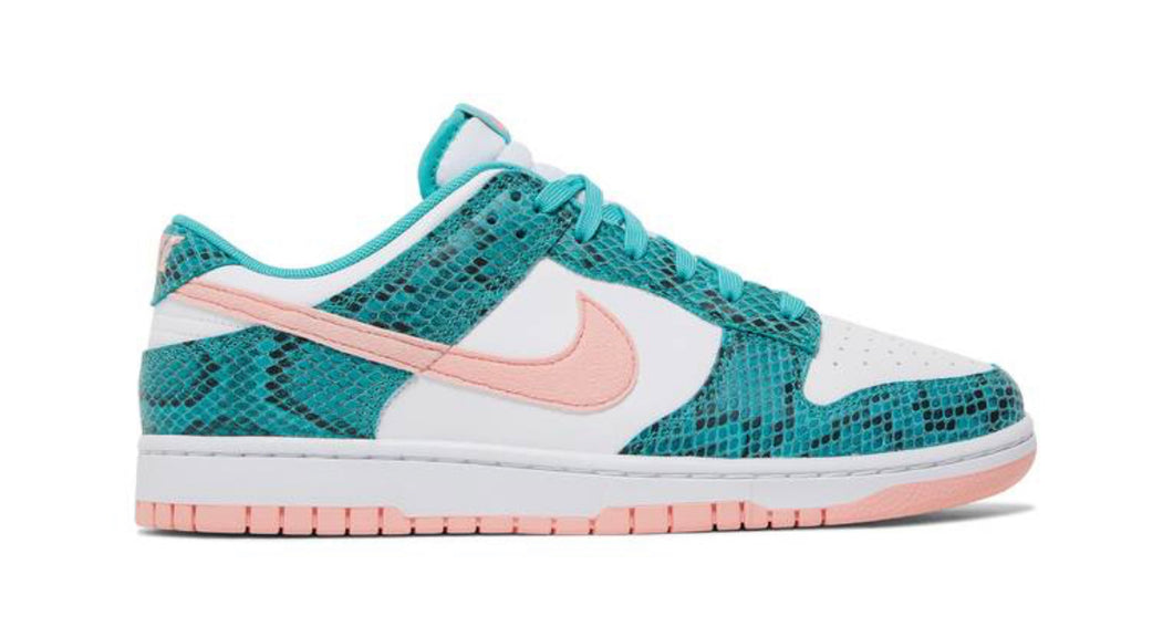 Nike Dunk Low “Snakeskin Washed Teal Bleached Coral 