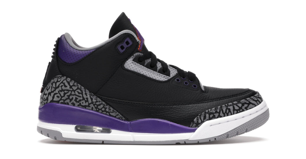 Jordan 3 Retro “Black Court Purple”